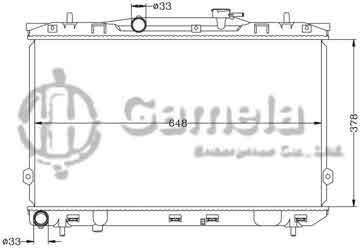 6121020N - Radiator for HYUNDAI ELANTRA/LANTRA '00 MT OEM: 25310-2D500