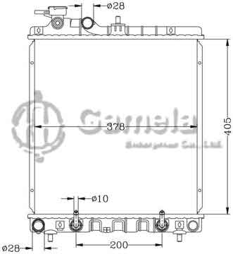 6121021N - Radiator for HYUNDAI ATOS '99-00 AT