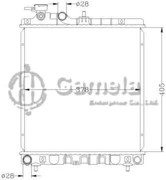 6121022N - Radiator for HYUNDAI ATOS '99-00 MT