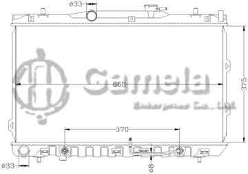 6121051AN - Radiator for HYUNDAI CERATO '05- AT OEM: 25310-2F010 DPI: 2784