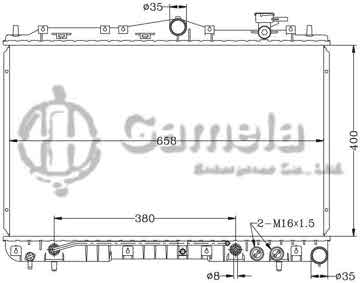 6121055N - Radiator for HYUNDAI SONATA '95-98 AT OEM: 25310-34050