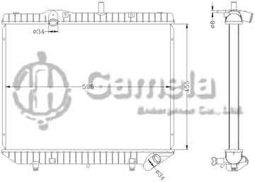 6121056AN - Radiator for HYUNDAI MB100/140 (雙龍面包車) MT OEM: 661 500 3902