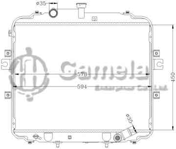 6121070AN - Radiator for HYUNDAI H100 TRUCK '04- MT OEM: 25310-4F400