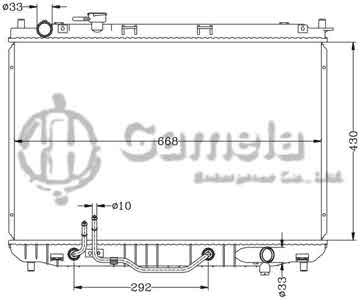 6121075N - Radiator for HYUNDAI KIA CARENS '02- AT OEM: OK2FB-15-200