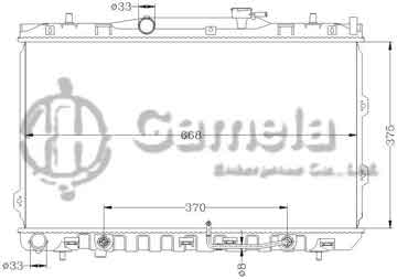 6121097AN - Radiator for HYUNDAI SPECTRA '04-09 AT