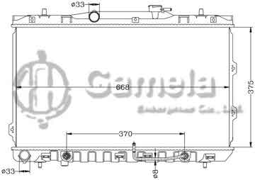 6121099AN - Radiator for HYUNDAI SPECTRA '04-09 AT