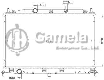 6121104N - Radiator for HYUNDAI ACCENT '07-10 MT