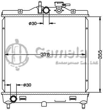 6121111N - Radiator for HYUNDAI KIA PICANTO '04- MT OEM: 25310-07000