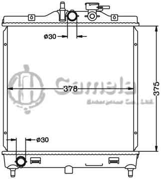 6121112N - Radiator for HYUNDAI KIA PICANTO '04- MT OEM: 25310-07100