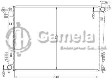 6121128NA - Radiator for HYUNDAI TUCSON '11- MT HYUNDAI KIA SPORTAGE '09- MT OEM: 25310-2S500