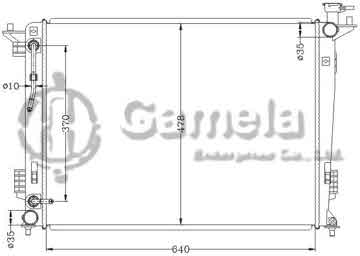 6121129NA - Radiator for HYUNDAI TUCSON '11- AT HYUNDAI KIA SPORTAGE '09- AT OEM: 25310-2S550