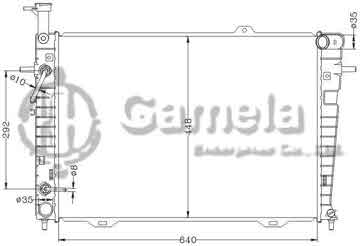 6121140NA - Radiator for HYUNDAI TUCSON '04- AT HYUNDAI KIA SPORTAGE '04- AT OEM: 25310-2E100/2E400/2E800 DPI: 2785