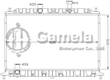 6121146NA - Radiator for HYUNDAI KIA RIO/RIO5 '06-11 MT