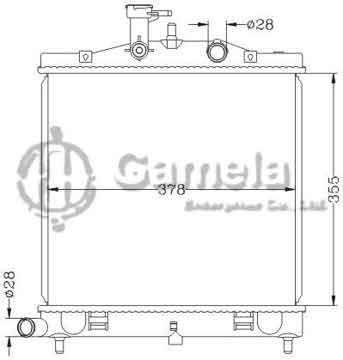 6121152NA - Radiator for HYUNDAI KIA PICANTO '10- MT