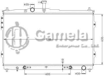 6121161NA - Radiator for HYUNDAI STAREX '08- AT OEM: 25310-4H050