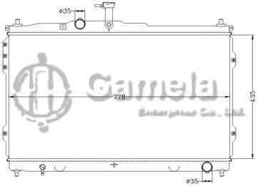 6121162NA - Radiator for HYUNDAI STAREX '08- MT OEM: 25310-4H900