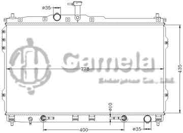 6121163NA - Radiator for HYUNDAI STAREX 2.5 '08- AT OEM: 25310-4H550