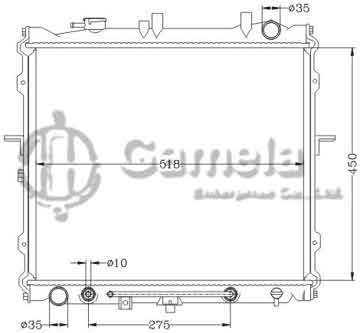 6121167NA - Radiator for HYUNDAI KIA SPORTAGE '99- AT OEM: 0K022-15-200A