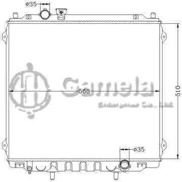 6121176NA - Radiator for HYUNDAI TERRACAN 2.5 TD '01- MT OEM: 25310-H1310/H1410