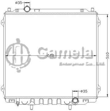 6121180NA - Radiator for HYUNDAI TERRACAN 3.0 TDCi '01- MT OEM: 25310-