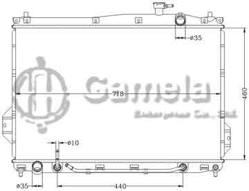 6121181NA - Radiator for HYUNDAI VERA CRUZ 3.8L V6 '07-11 AT OEM: 25310-3J100/3J500 DPI: 2959