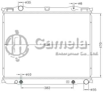 6121185NA - Radiator for HYUNDAI SORENTO 3.5i V6 '02-05 AT OEM: 25310-3E300/3E350