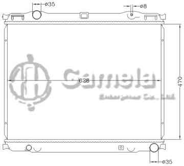 6121186NA - Radiator for HYUNDAI SORENTO 3.5i V6 '02-05 MT OEM: 25310-3E000/3E600