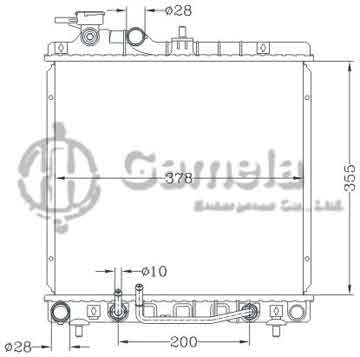 6121187NA - Radiator for HYUNDAI ATOS '98 AT