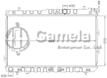 6121189NA - Radiator for HYUNDAI KIA CERATO 1.5 '04- MT OEM: 25310-2F500