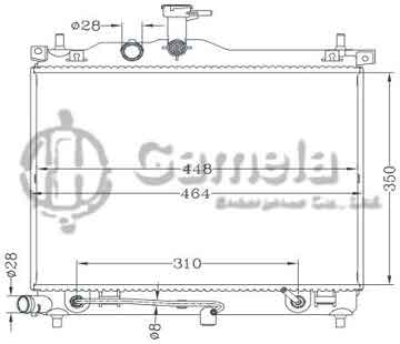 6121191NA - Radiator for HYUNDAI i10 '09- AT