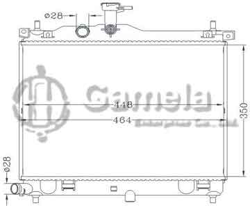 6121192NA - Radiator for HYUNDAI i10 '09- MT OEM: 25310-0X500/0X000