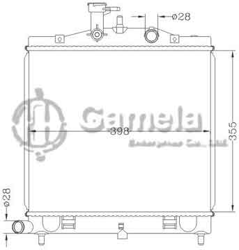 6121204NA - Radiator for HYUNDAI KIA PICANTO ' 10 - MT OEM: 25310 - 07500