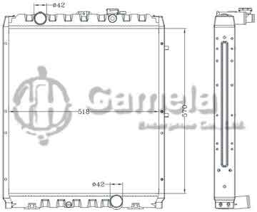 6121205NA - Radiator for HYUNDAI TRUCK MT OEM: 25310 - 5H200