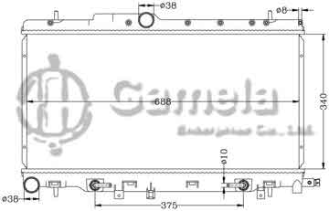 6122019N - Radiator for SUBARU IMPREZA WRX '03 H4 AT OEM: 45111- FE020 DPI: 2450