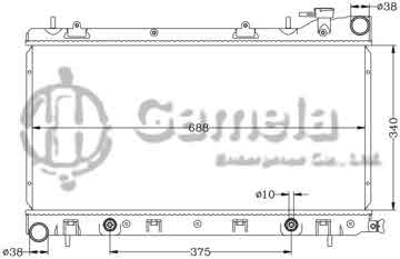 6122021N - Radiator for SUBARU FORESTER/IMPREZA '98-00 AT OEM: 45111- FC340/45199- FA000 45199- FC021/45199- FC361 DPI: 2402