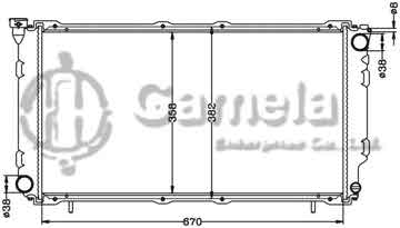 6122038N - Radiator for SUBARU LEGACY MT