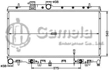 6122041N - Radiator for SUBARU LEGACY/IMPREZA '99-04 AT OEM: 45111-AE000/45119-AE003