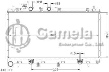 6122043NA - Radiator for SUBARU LEGACY '03-09 AT SUBARU OUTBACK '05-09 AT OEM: 45111-AG04A DPI: 2779