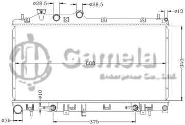 6122049NA - Radiator for SUBARU LEGACY '09- AT SUBARU OUTBACK '09- AT OEM: 45119-AJ070