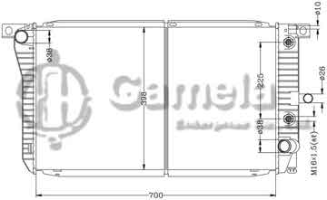 6131001AN - Radiator for FORD FALCON EA- ED '88- AT