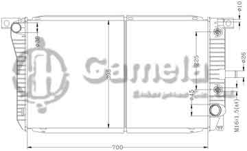 6131003AN - Radiator for FORD FALCON EA- ED '88- AT