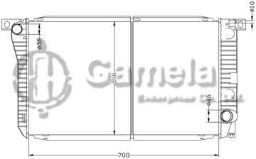 6131006AN - Radiator for FORD FALCON EA- ED '88- MT