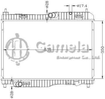 6131050ANA - Radiator for FORD FIESTA '08- MT OEM: 1522383/1516268/1573215