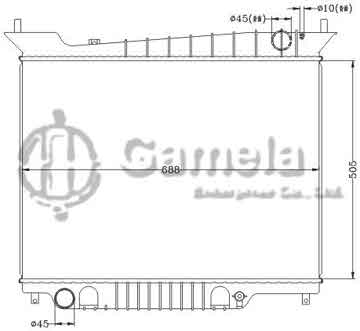 6131058ANA - Radiator for FORD EXPEDITION '03-04 MT FORD LINCOLN NAVIGATOR '03-04 MT