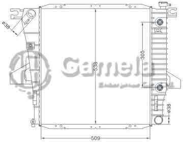 6131064NA - Radiator for FORD RANGER '98-09 AT OEM: ZZP315200 DPI: 2172