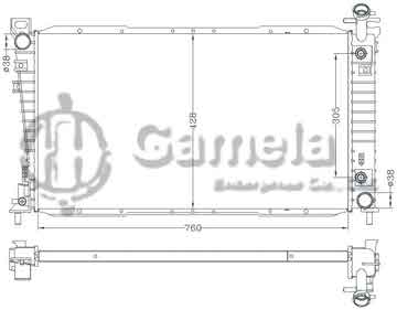 6131073ANA - Radiator for FORD WINDSTAR '95-98 AT OEM: F58H8005CA/DA DPI: 1609