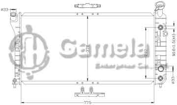 6132016N - Radiator for GMC BUICK REGAL/CENTURY '00-05 AT DPI: 2516
