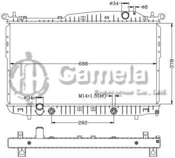 6132045N - Radiator for GMC CHEVROLET EPICA '08- AT