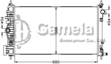 6132052N - Radiator for GMC BUICK REGAL '09- MT