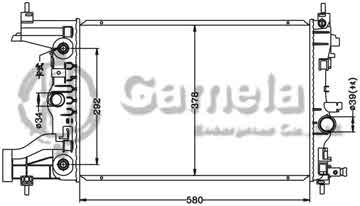 6132055N - Radiator for GMC CURZE '09-11 (科魯茲) AT